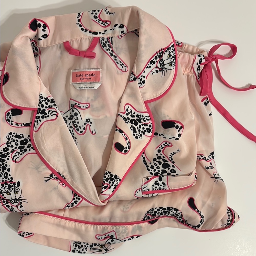 Kate Spade L Blush Jaguar Pajama Set
